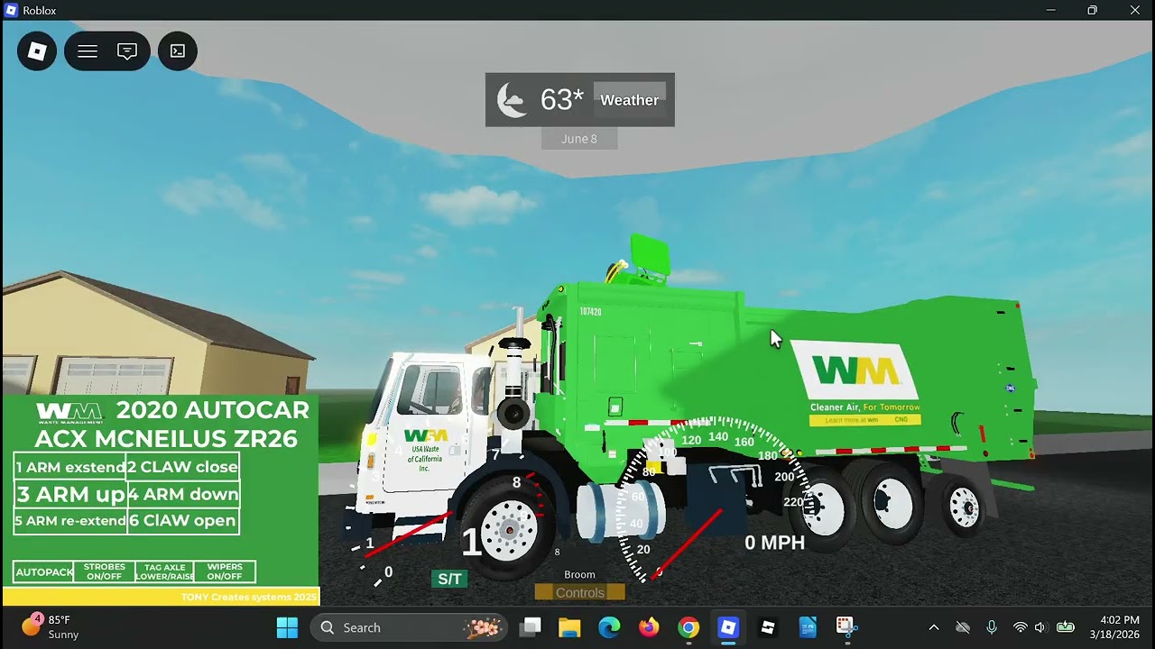 WM ACX Mcnelius Ngen ZR on early morning yard waste (Part 2/3) (107420)