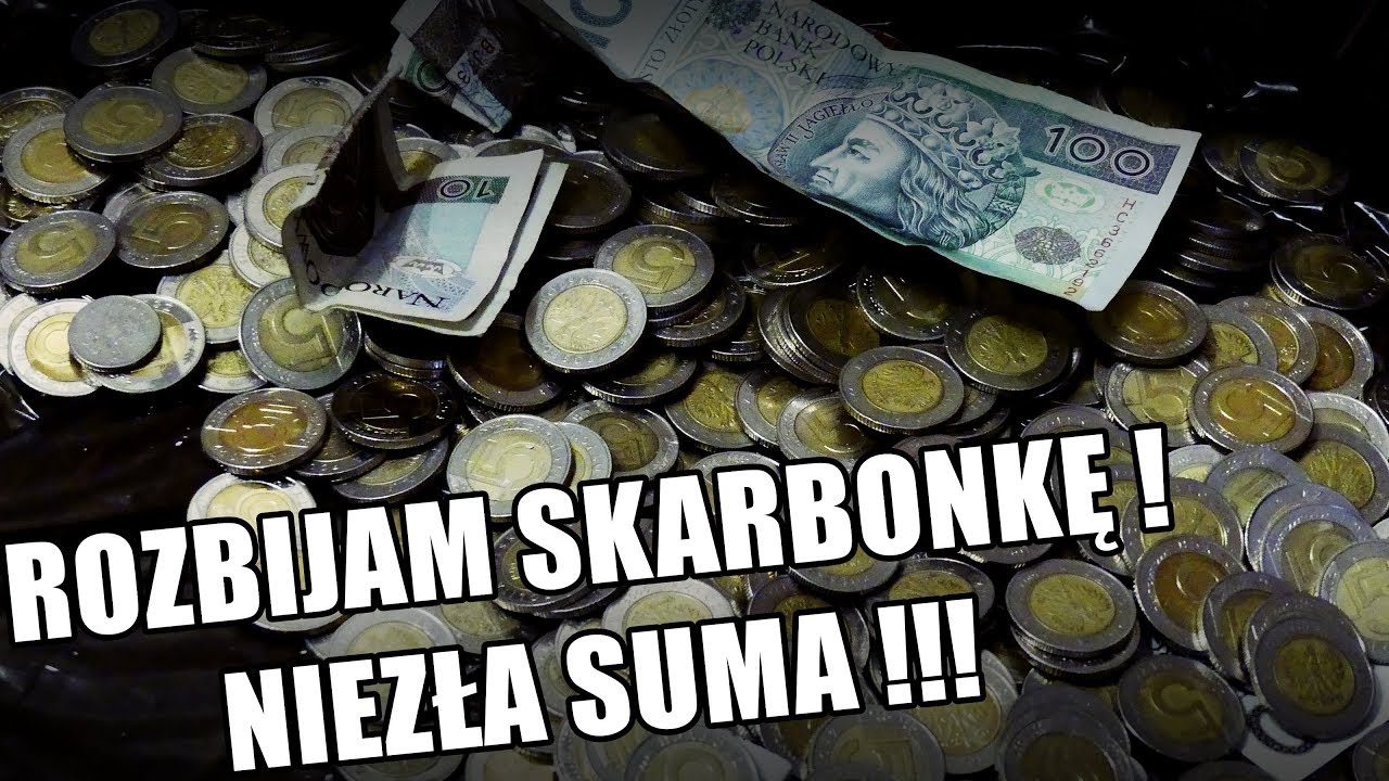 Rozbijanie Skarbonki NIEZŁA SUMA- WARTO ODKŁADAĆ !