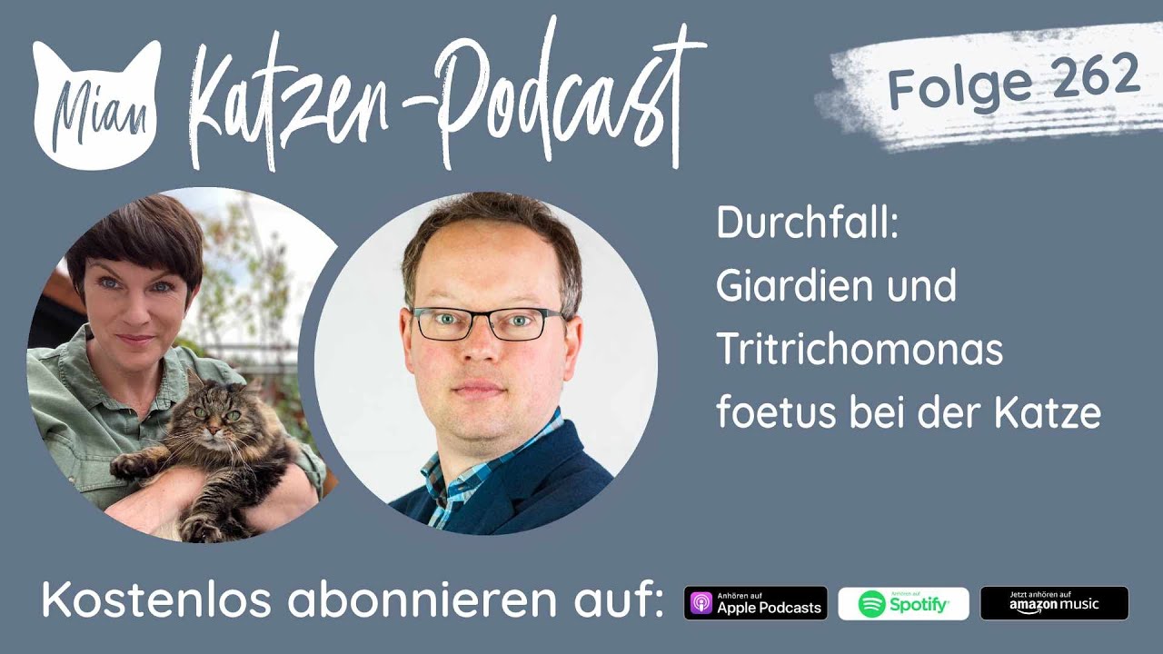 #262 Durchfall: Giardien und Tritrichomonas foetus bei der Katze | Miau Katzen-Podcast |