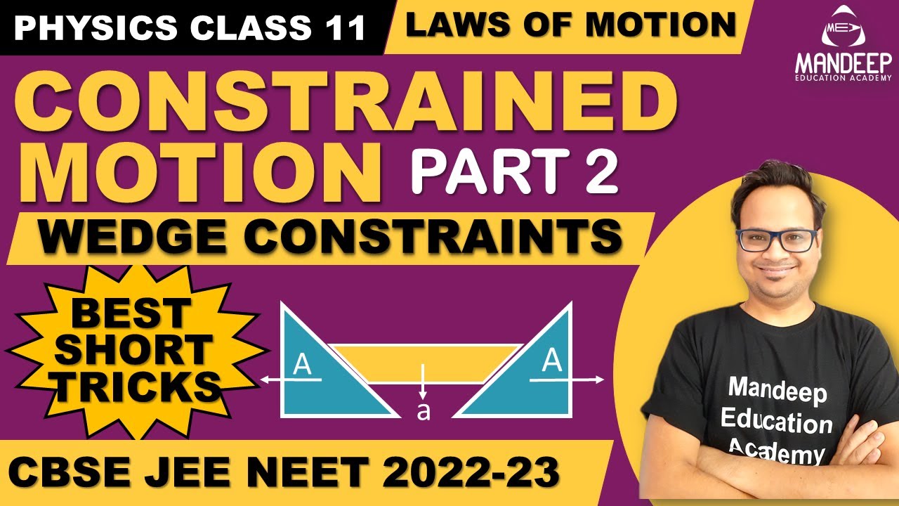 LOM 11 || Wedge Constrained Motion || Class 11 Physics || NEET JEE