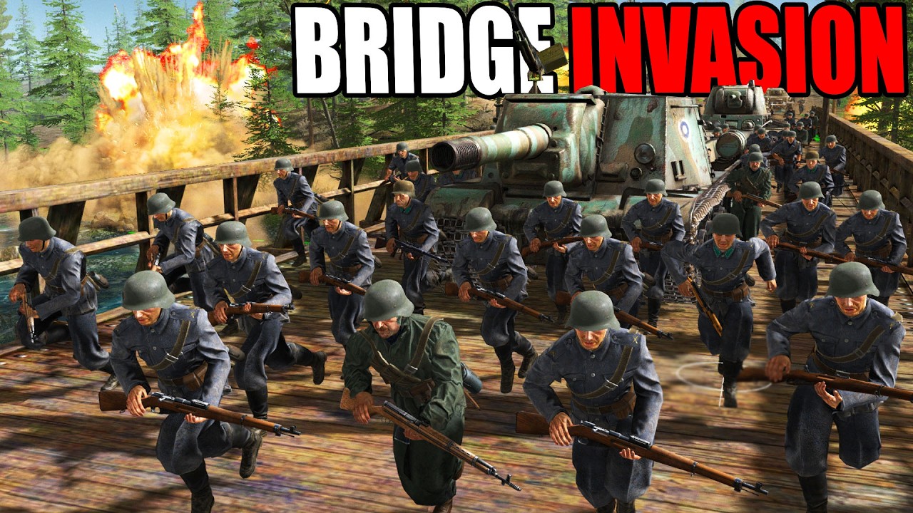 I built the Longest BRIDGE INVASION Ever in WW2 WINTER WAR! - Gates of Hell: Army Building