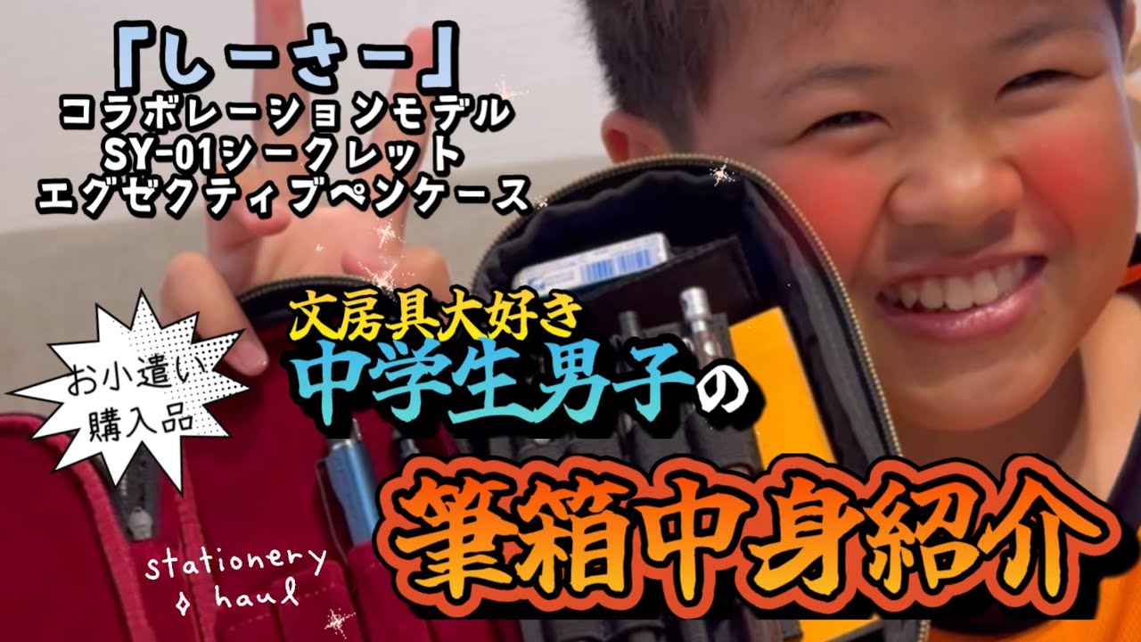 【文房具】中学生のお兄ちゃんがお小遣いで必死に買い集めている文房具&筆箱を紹介…してる時ニヤニヤがヤバい【Nスタで紹介された動画】