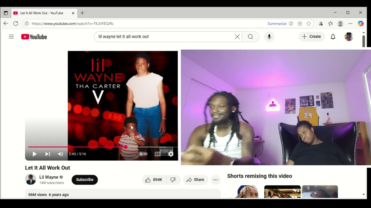 Lil Wayne - let it all workout reaction 