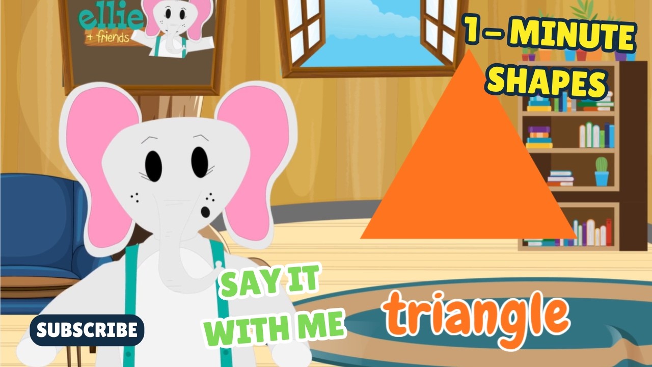 Learn Shapes in 1 MIN 🔺 Circle, Square, Triangle | ABCs, Colors & Numbers Preschool Learning