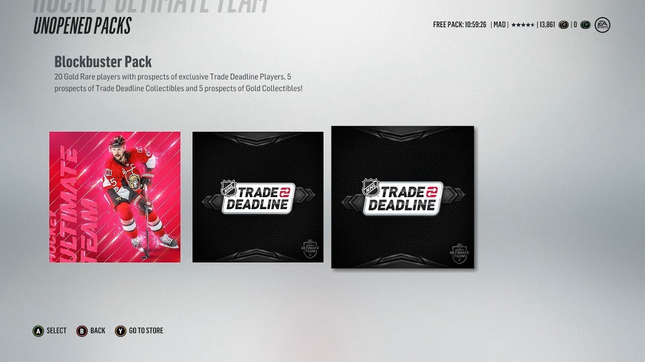 Trade Deadline Pack Opening (Blockbuster Pack + CRAZY PULL) - NHL 18 HUT