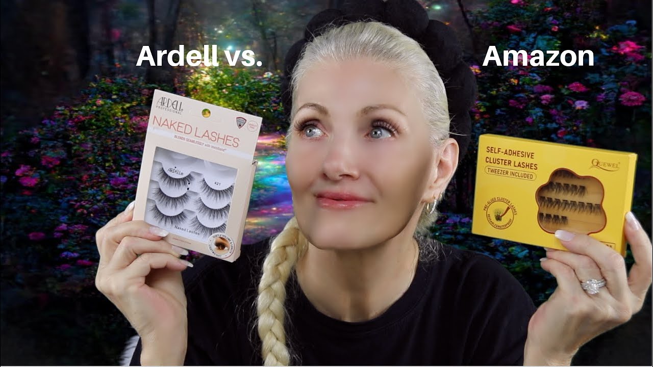 HOT FLASH & Wrinkles Makeup! #314 - Amazon Lashes vs  Ardell Naked Lashes - bentlyk