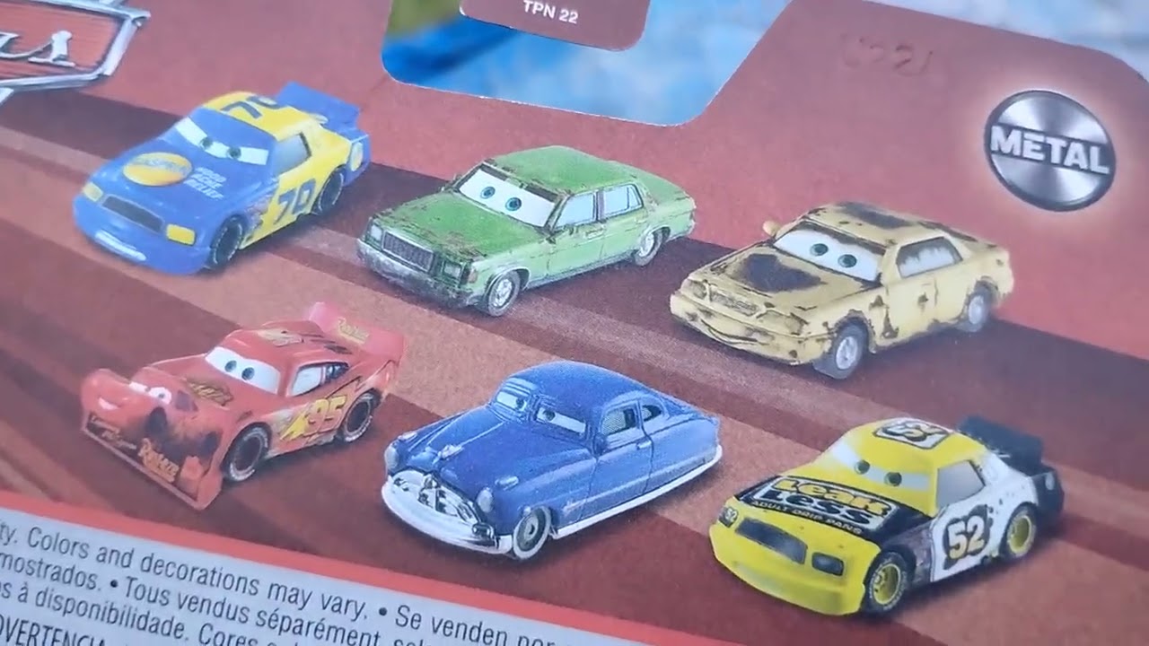 Unboxing 2 vehicles at once they are Darrell Cartrip and the glow racers Mater