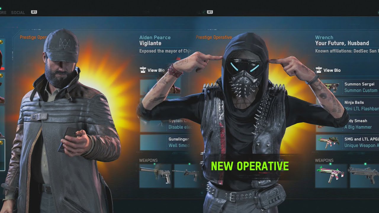 Aiden Pearce's Response When You Switch To Wrench - Watch Dogs: Legion