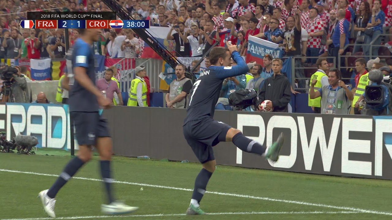 4K UHD 2160p - 3rd goal Fifa WC 2018 Final - Antoine Griezmann