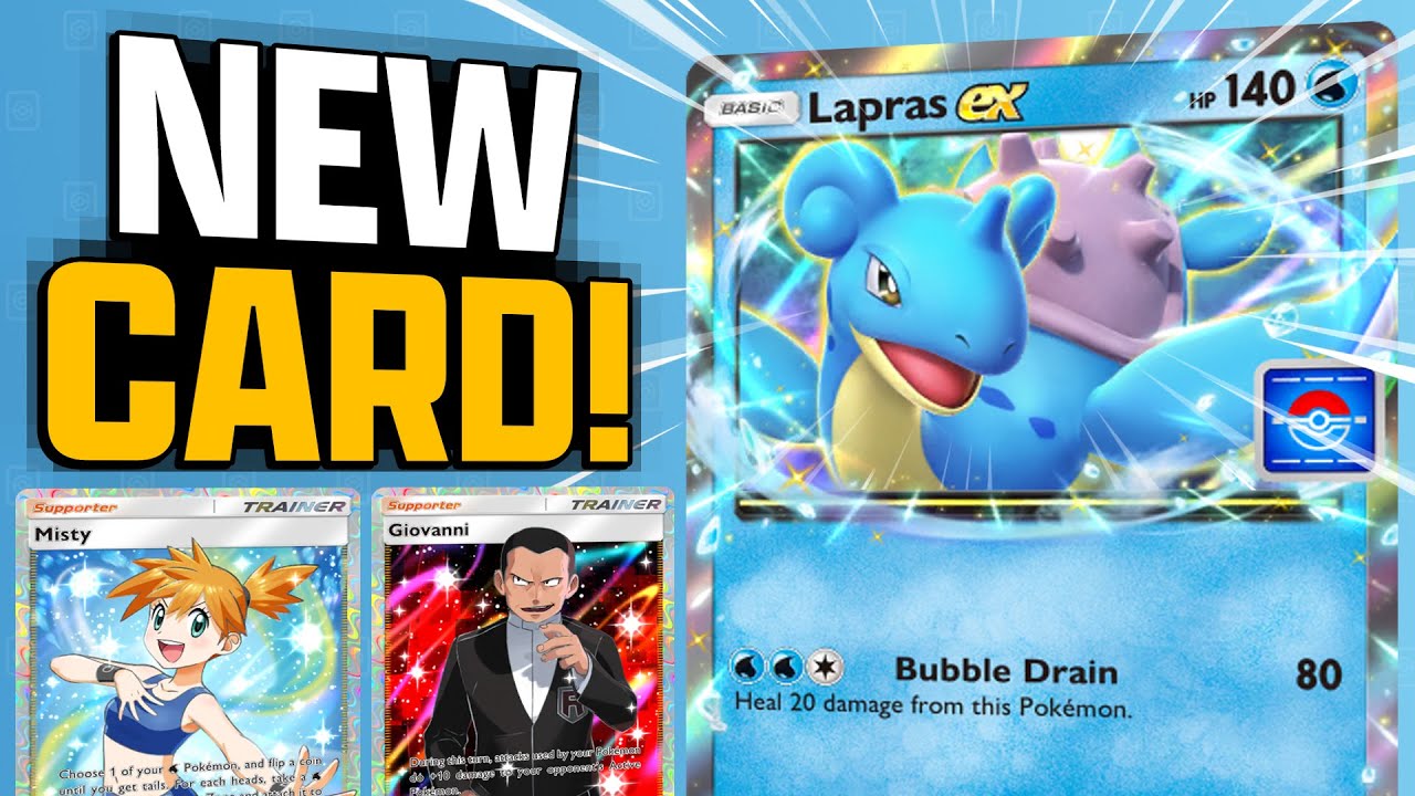 NEW CARD!! Lapras EX wins games with only one Pokemon! - Pokemon TCG Pocket