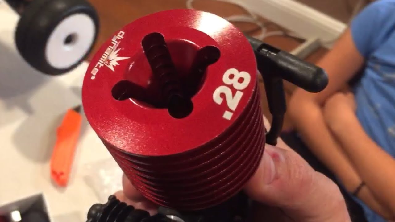 Part 1, RTR LOSI 8ight T, New Dynamite.28 Engine, Installation of Back Plate & First Start up & Run