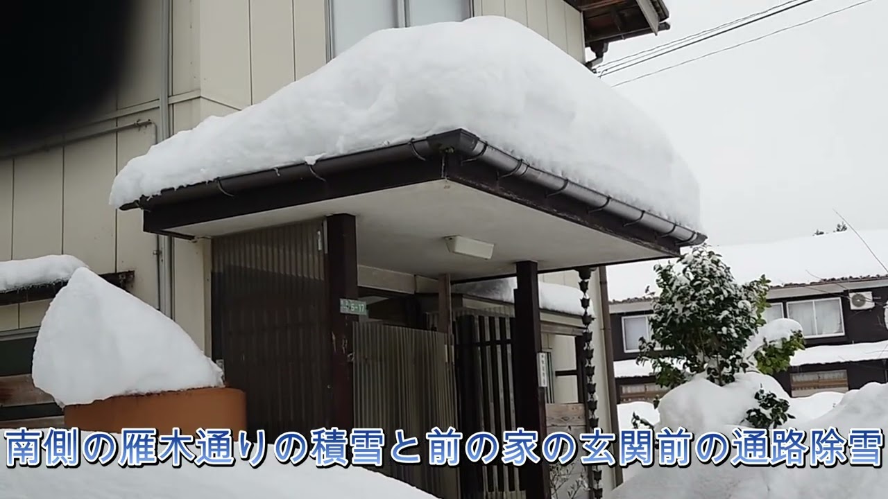 2026年１月27日(火)自然融雪屋根
