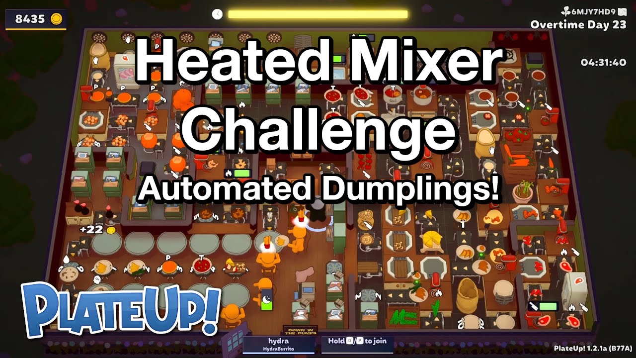 Heated Mixer Challenge, Automated! - Solo Day 1 to OT23 - PlateUp!