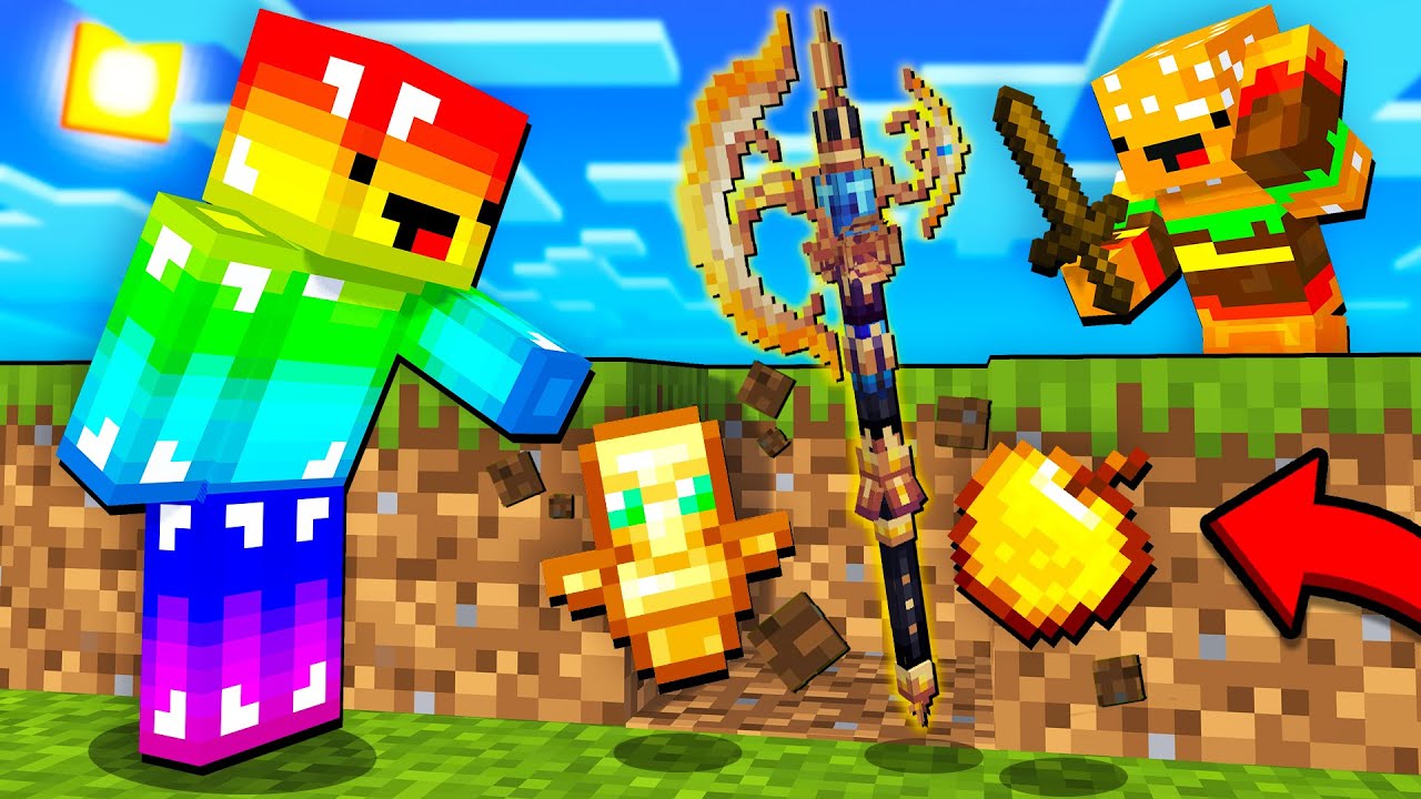 FIECARE BLOCK da ITEME OP pe Minecraft! cu @LucaLuk
