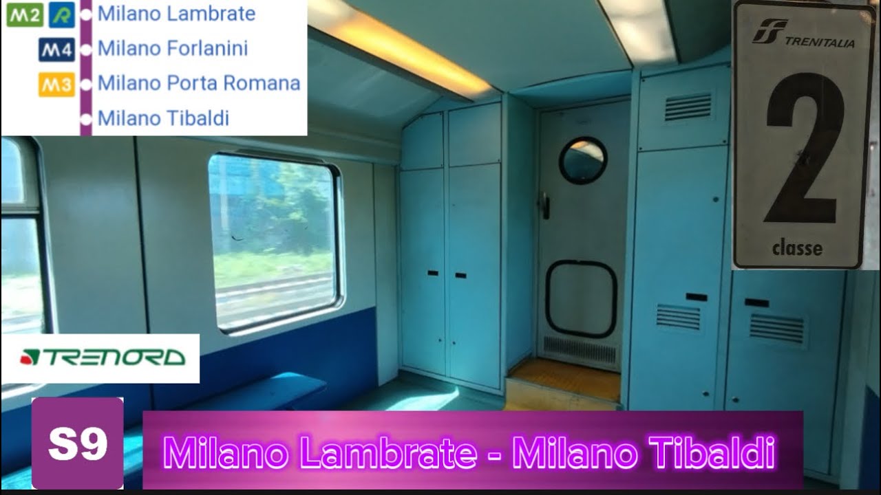 🚉 PIANO RIBASSATO con E464 in DTS da MILANO LAMBRATE a MILANO TIBALDI Università Bocconi sulla 🟣 S9