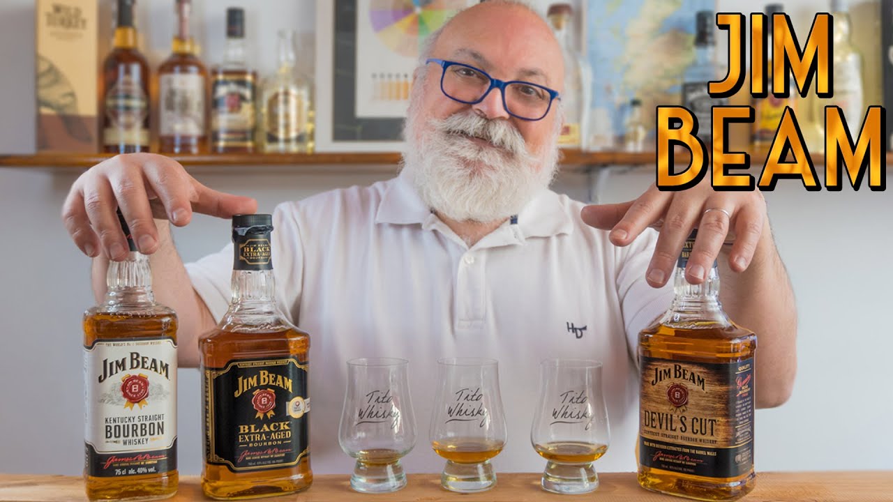 JIM BEAM Kentucky Straight Bourbon 🇺🇸: Pruebo el WHITE, BLACK extra aged y DEVIL'S CUT | Tito Whisky