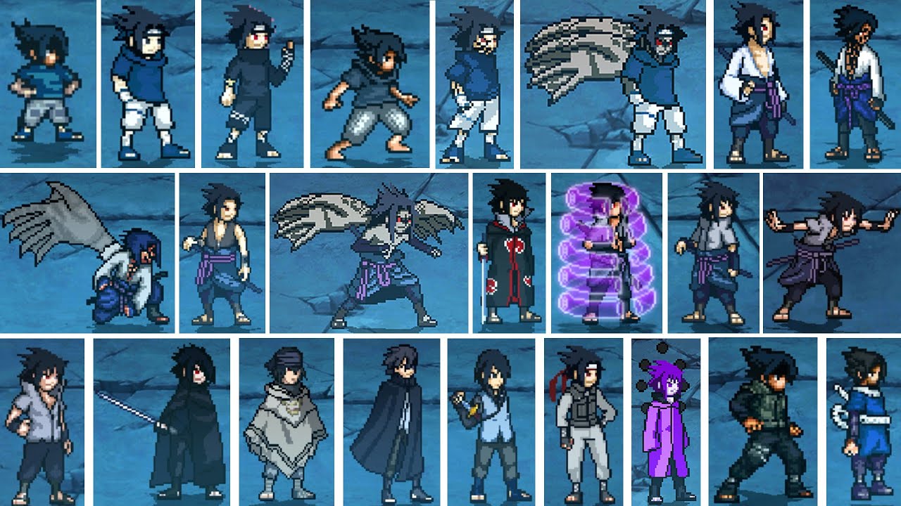 Sasuke All Forms and Transformations in Mugen