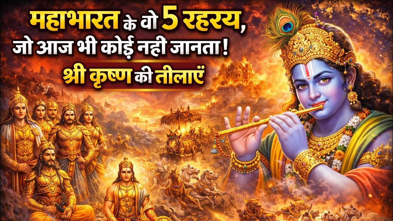 महाभारत के वो 5 रहस्य, जो आज भी कोई नहीं जानता! | श्री कृष्ण की लीलाएँ | Pauranik Panne