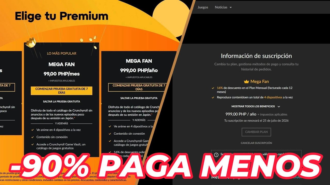 Cómo Tener Crunchyroll Premium Súper Barato 🔥