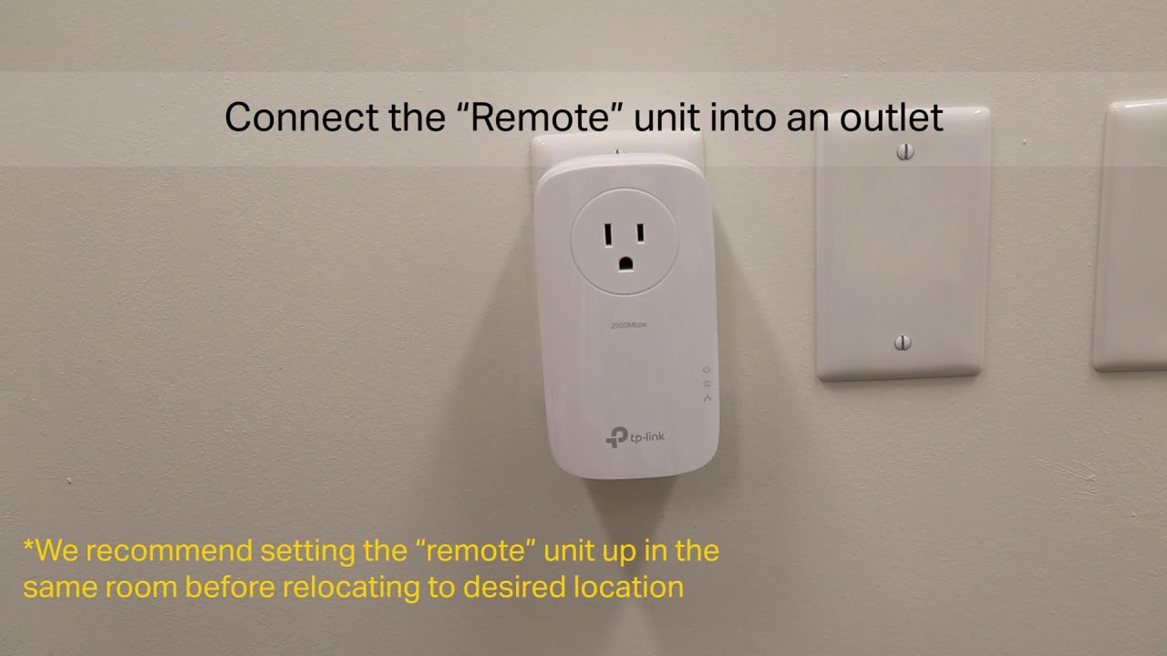 How to setup and use a TP Link powerline adapter kit