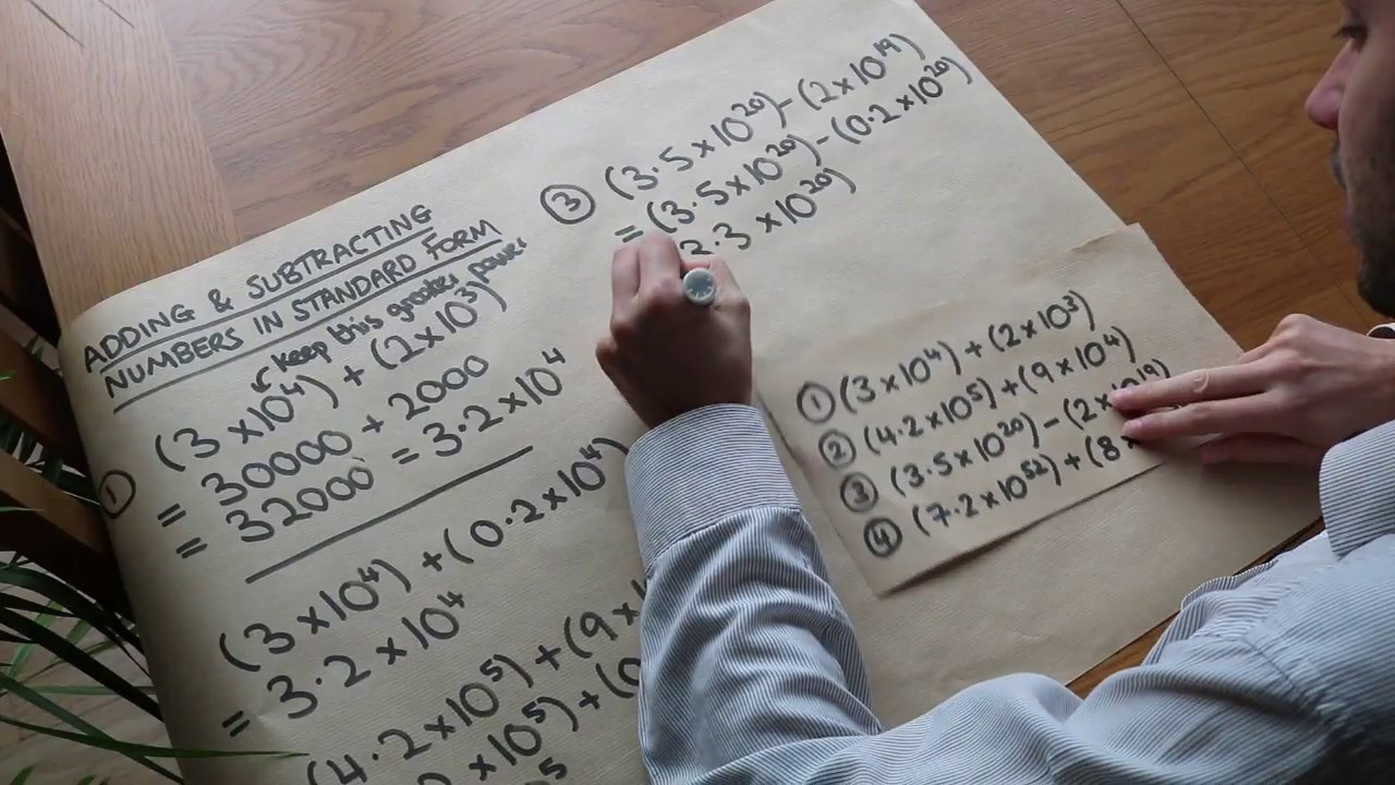 Adding and Subtracting Numbers in Standard Form
