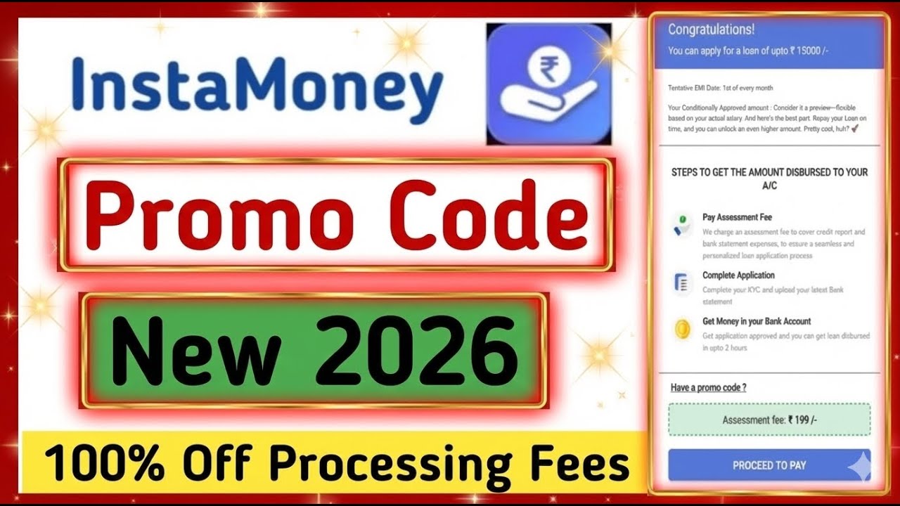 Instamoney 199 Rs Promo Code 🔥 | Instamoney Promo Code 2026 | Instamoney Promo Code Free