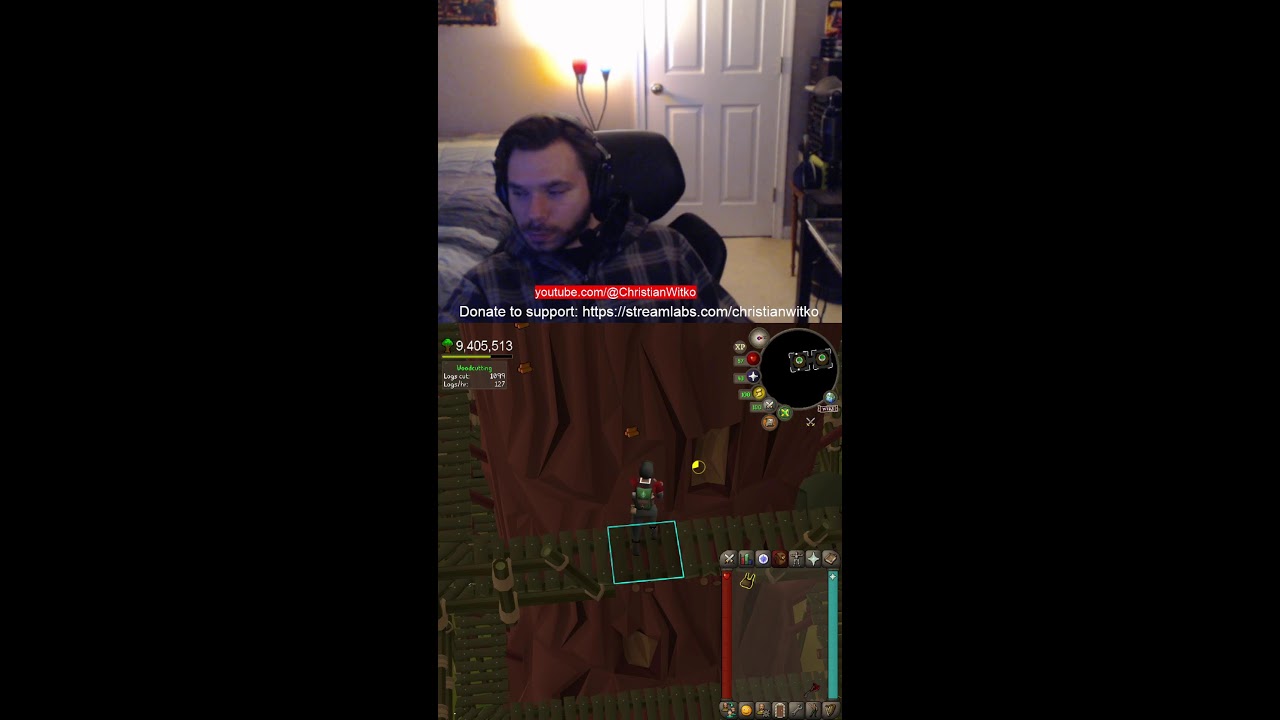 OSRS 🔴 Gain XP with Me: 95/99 Woodcutting 10:42 PM