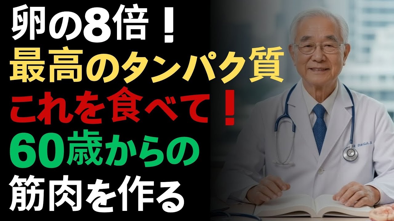 卵だけでは筋肉は守れない｜60歳からの最強タンパク質習慣 |ドクター健康ラボ