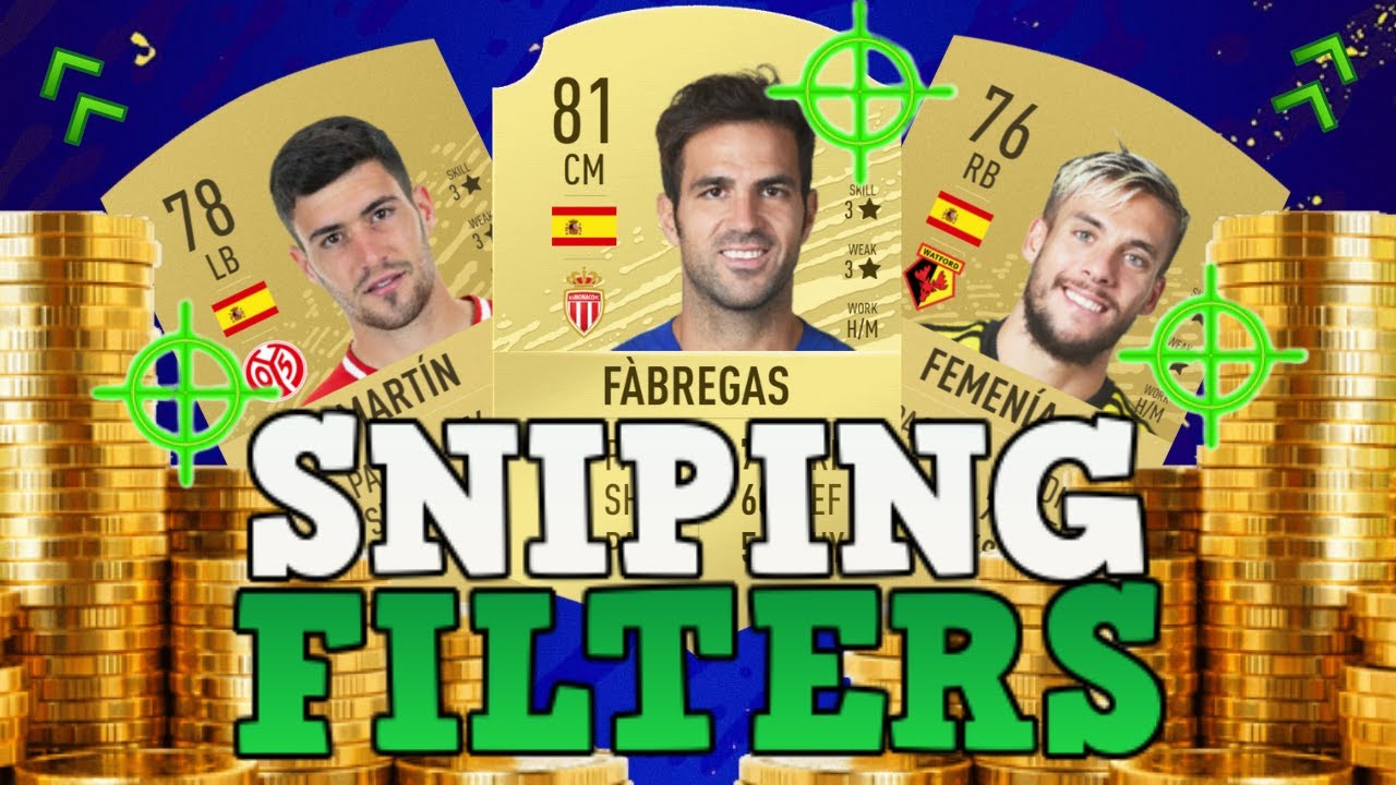 FIFA 20 BEST SNIPING FILTERS! HOW TO MAKE 50-100K AN HOUR RIGHT NOW! BEST WAY TO MAKE COINS ON FIFA!