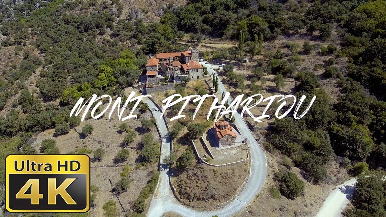 Μονή Πιθαρίου, Λέσβος | Moni Pithariou, Lesvos | 4K Drone Footage