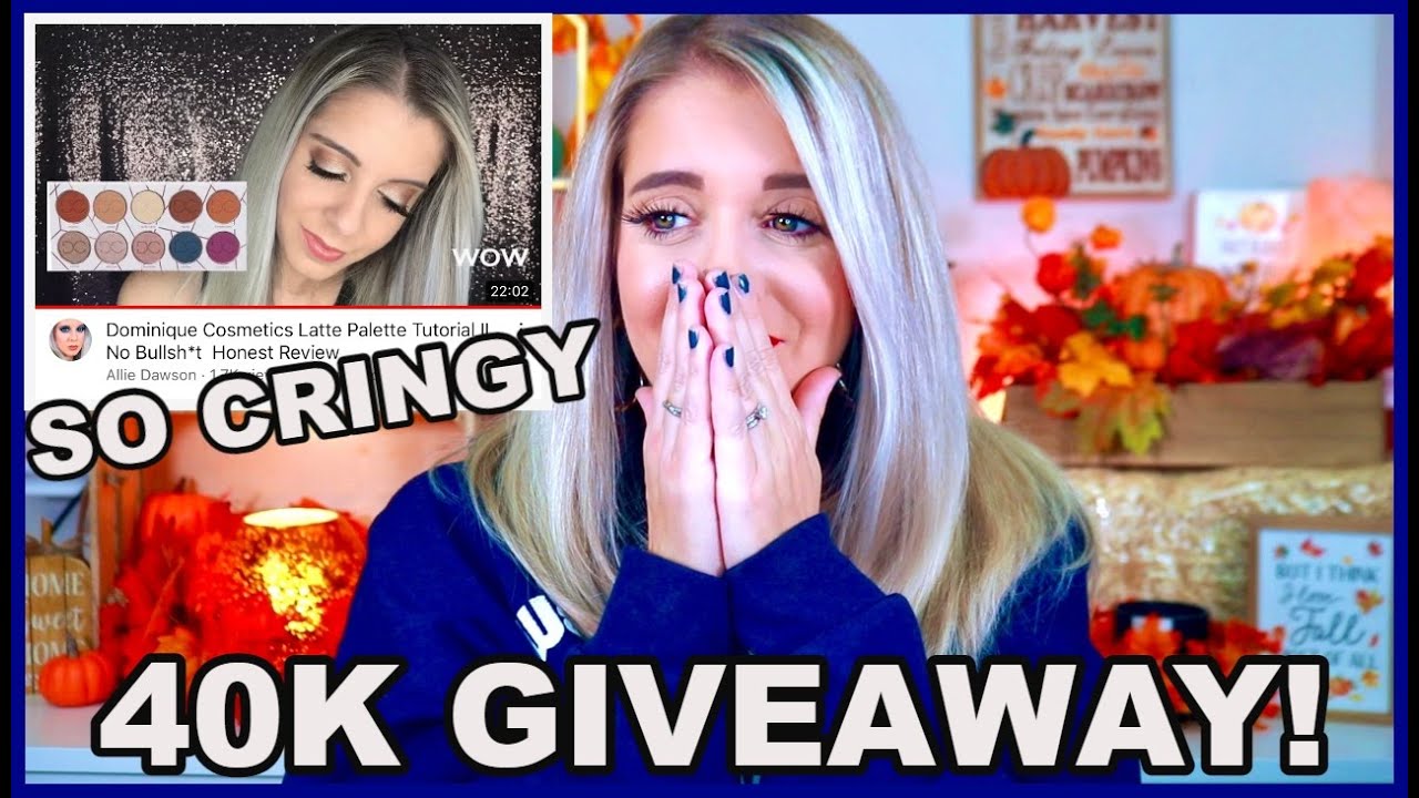 REACTING TO MY FIRST EVER MAKEUP REVIEW!! || PLUS CELEBRATING MY 40K WITH A MASSIVE GIVEAWAY!! ||