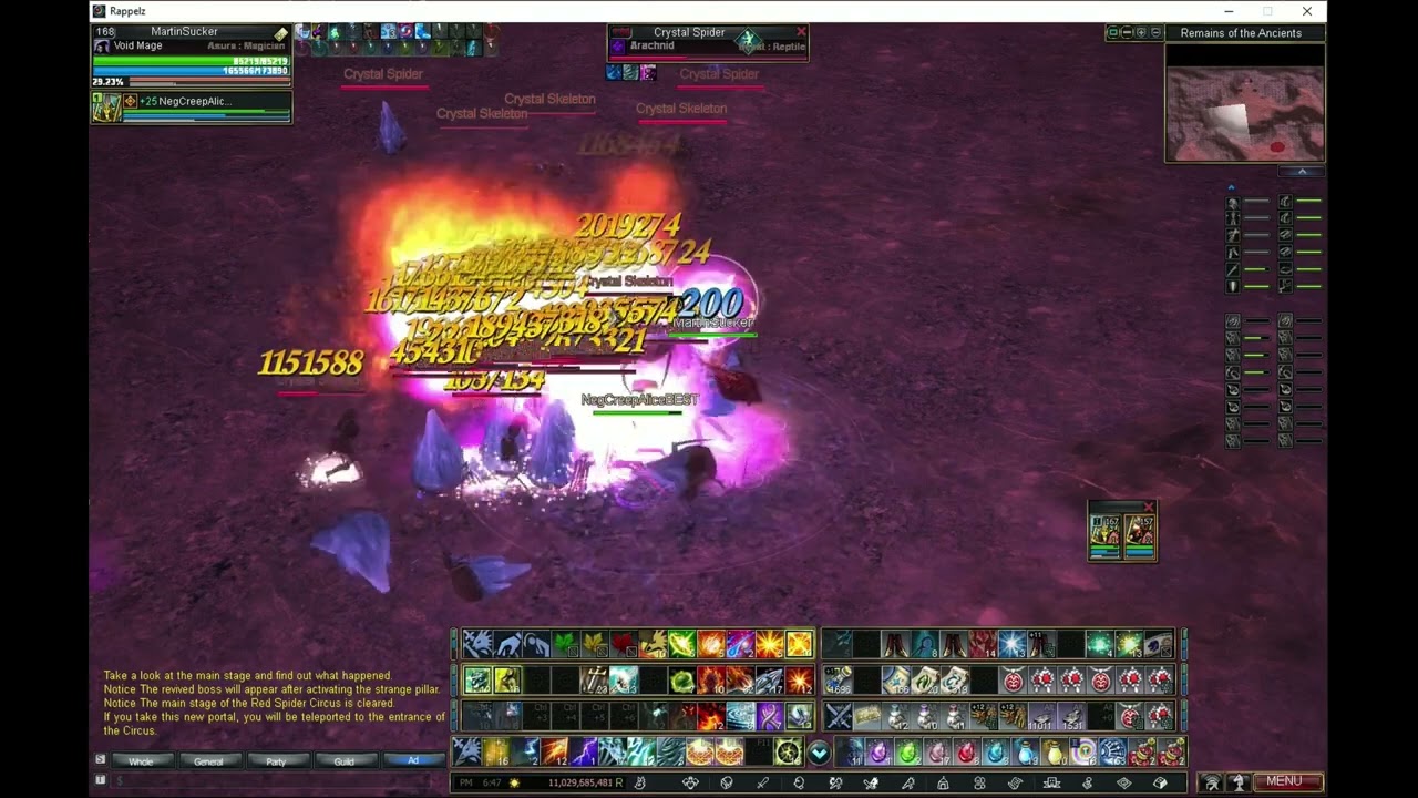 what a lvl 168 Void Mage with bad equip can do :)