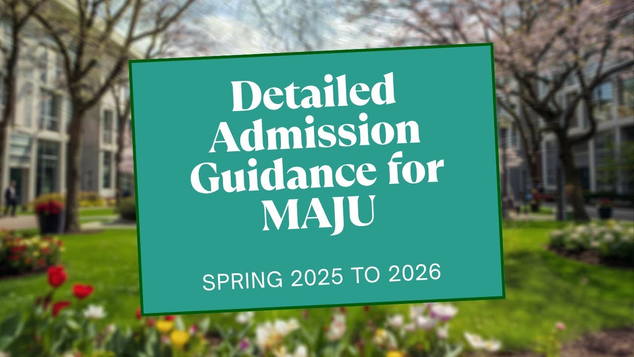 Admission Spring  Guidance  For MAJU University 2025 to 2026 | with Detailed  Guidance | Sir Salman.