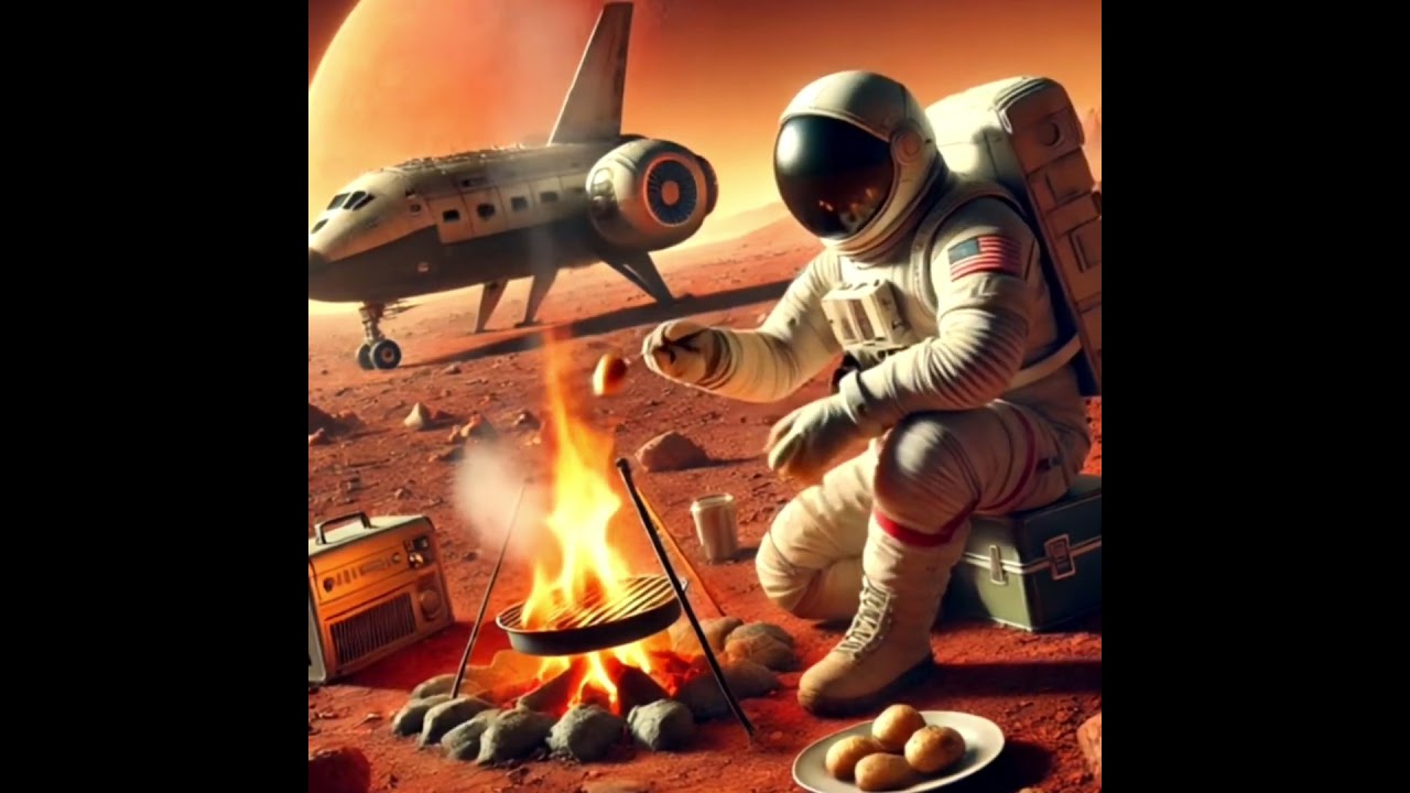 EATING POTATO IN MARS #sbstock #stock