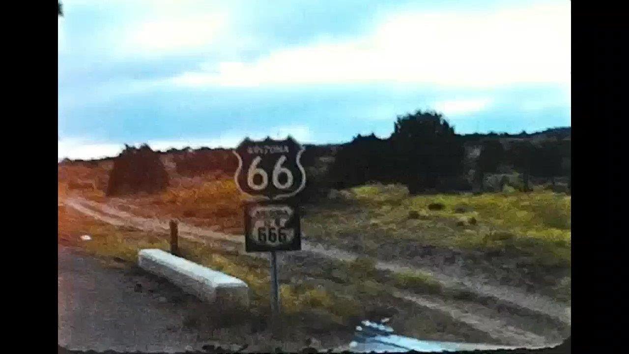 1955 route 66 trip and a visit to Disneyland. Color has been enhanced from original. Telecine 8mm