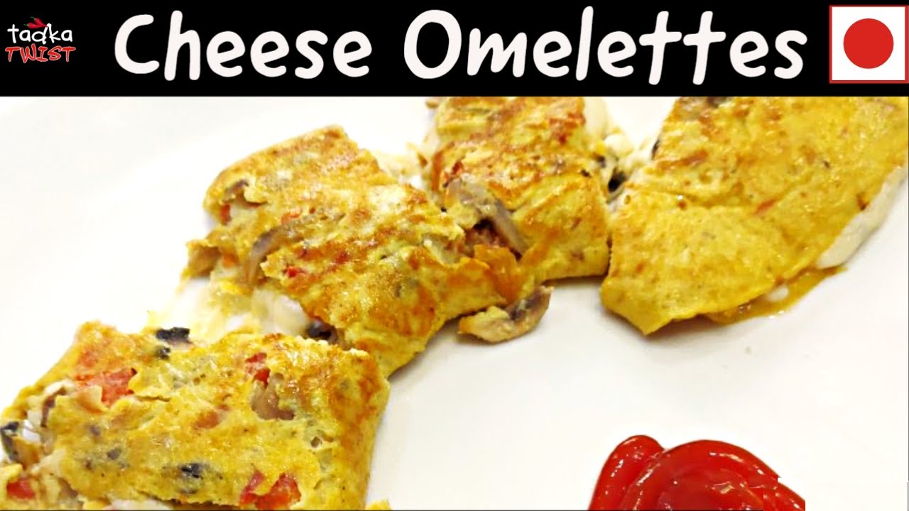 Onion, Mushroom & Cheese Omelette | Breakfast Series | Rise & Shine | By KTT