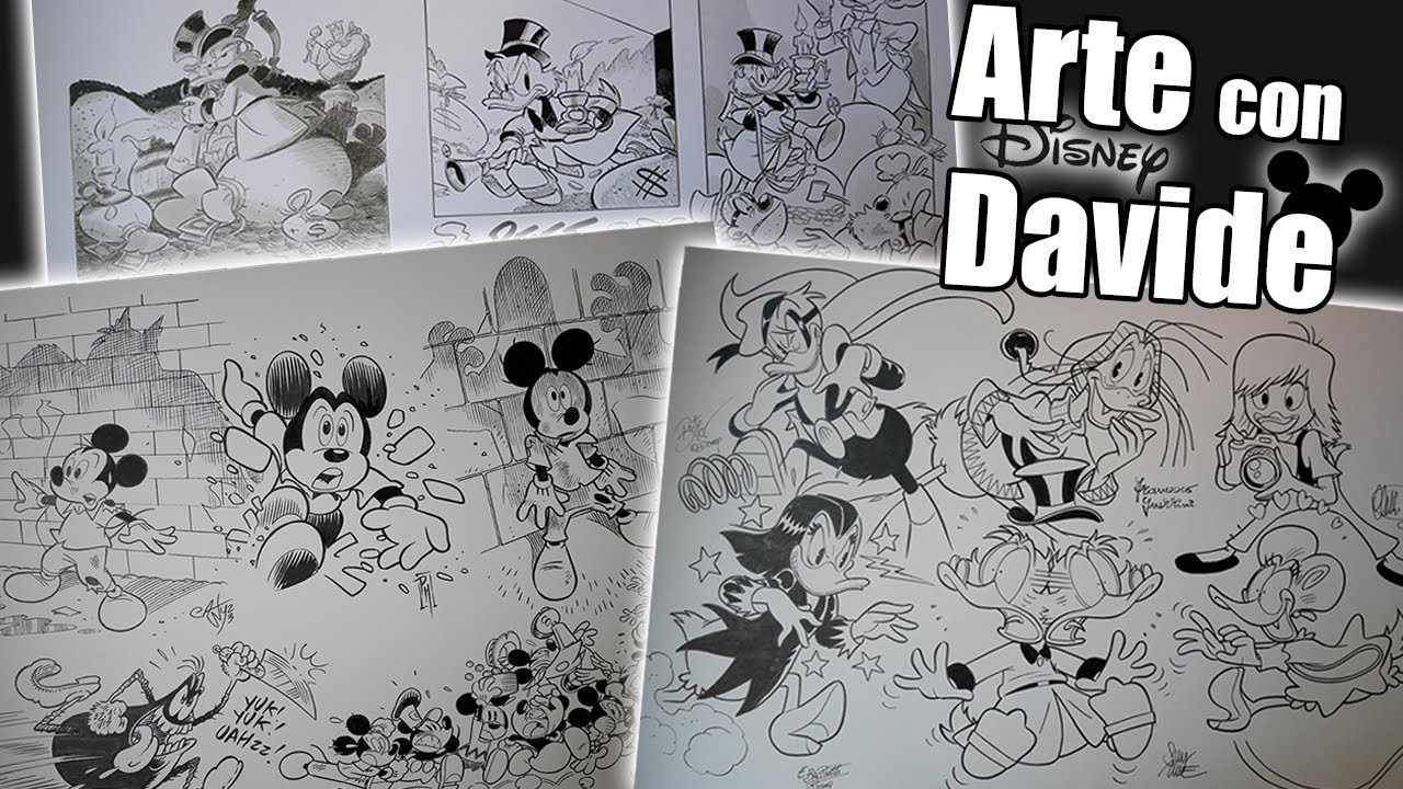 Arte dei disegnatori di Topolino - con Davide