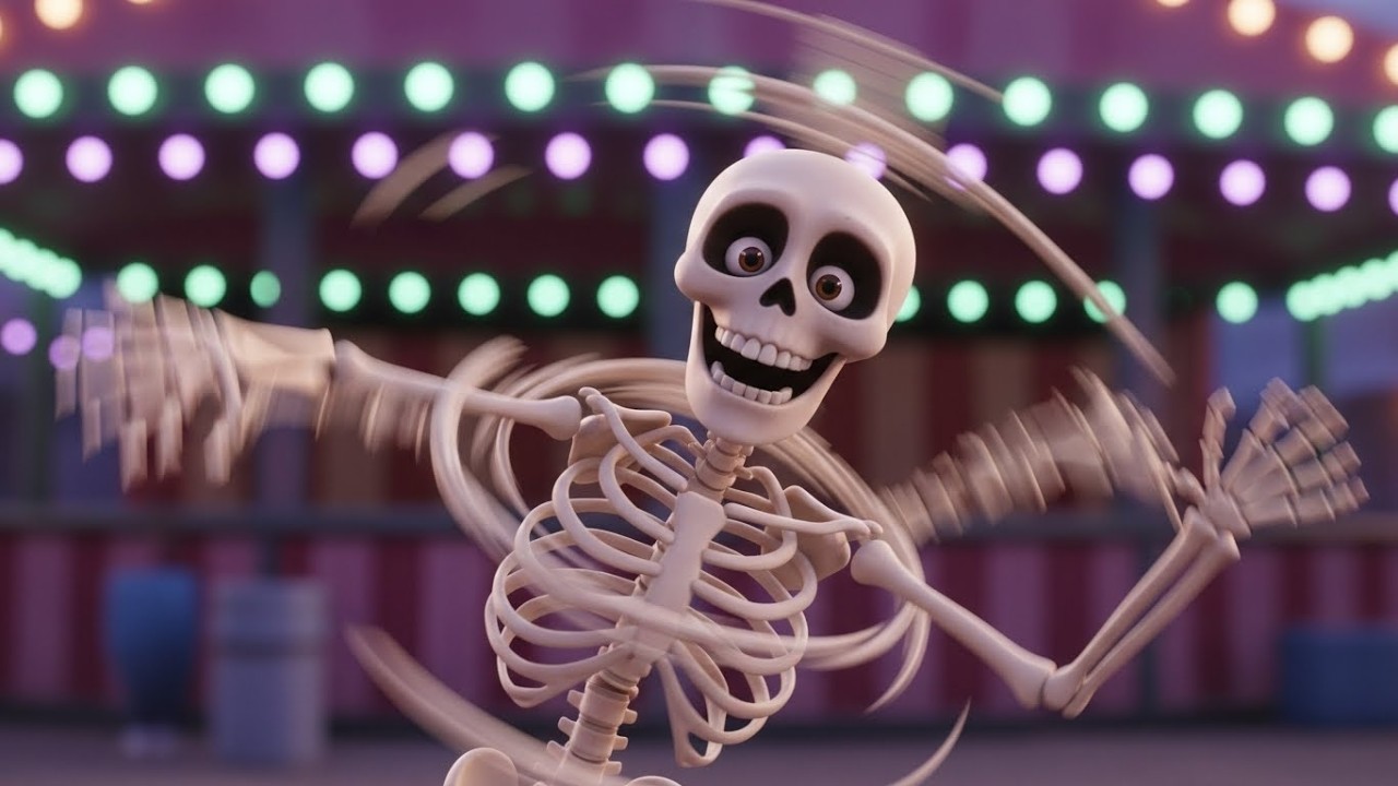 Танцующий скелет на ярмарке развлечений 💀🎡💃 | Мультфильм для детей и весёлые приключения