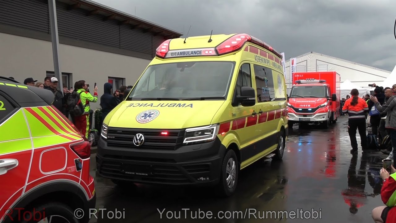 Rettmobil Expo 2024 Parade - 110+ EMS/ Fire/ Police/ Emergency Vehicles With Lights & Sirens [GER]