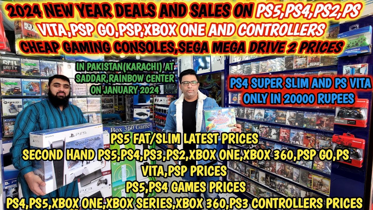 NEW YEAR DEALS AND SALE ON EVERY USED GAMING CONSOLES IN PAKISTAN(KARACHI) AT SADDAR ON JAN 2023...
