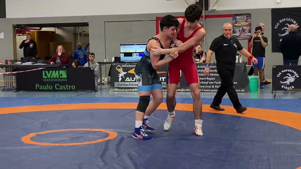 U17 Gr. Delimhan Kosumow RSC Fulda vs Onur Celebi ASV Dieburg #wrestling #ringen #sports