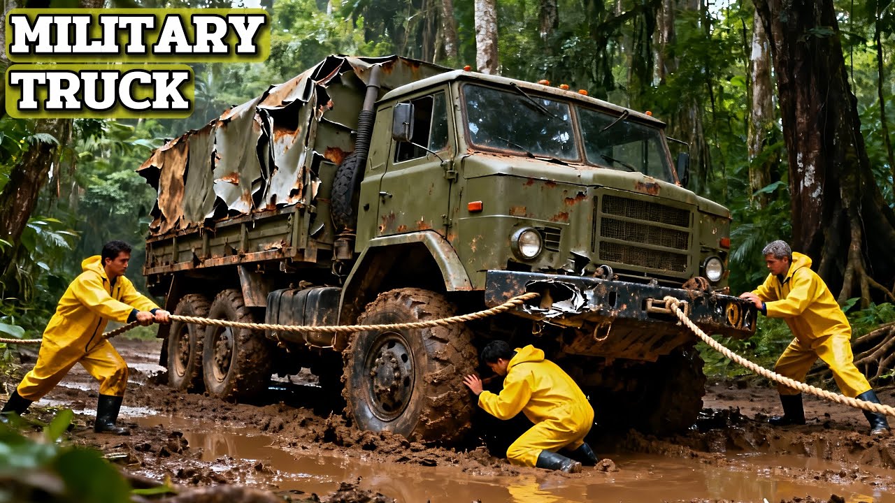 Abandoned Military Truck Found in the Jungle | 30-Year Factory Restoration (ASMR)