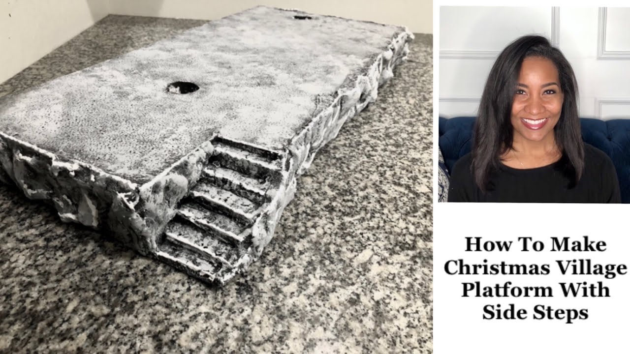Christmas Village Base with Side Steps Tutorial