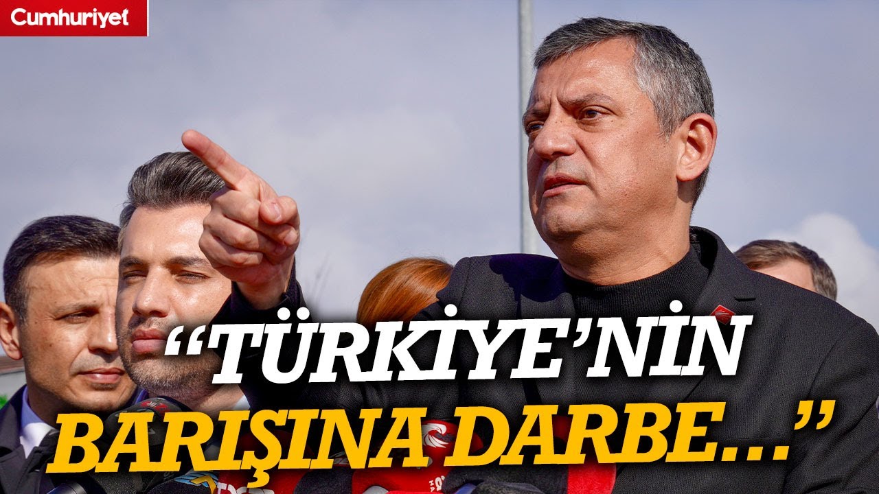 Özgür Özel'den 'Kent Uzlaşısı' tepkisi: Türkiye'nin barışına darbe...