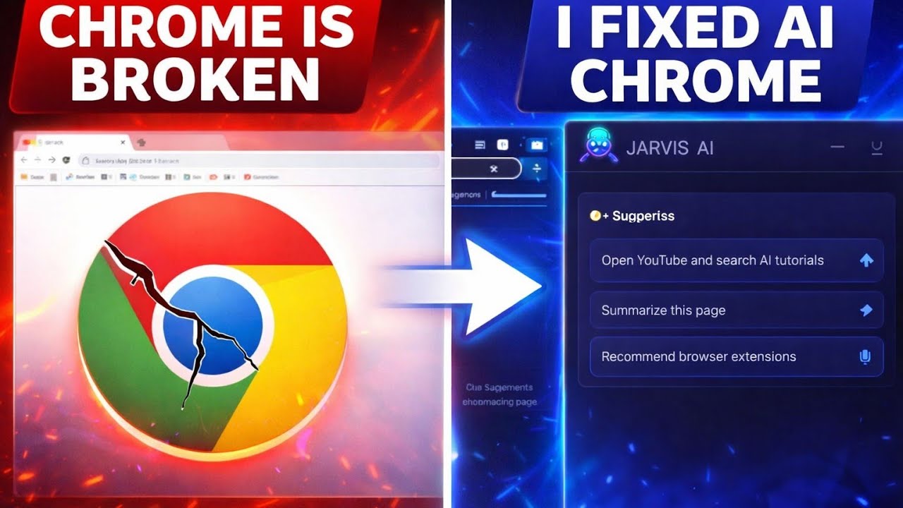 Интерфейс Chrome ужасен&hellip; Поэтому я создал расширение для Jarvis OS на основе искусственного интел...