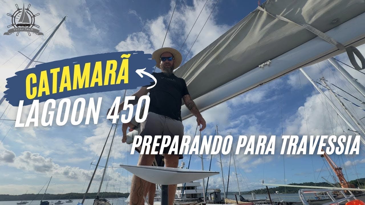 Este é um sonho, veleiro multicasco, organizando para a travessia!