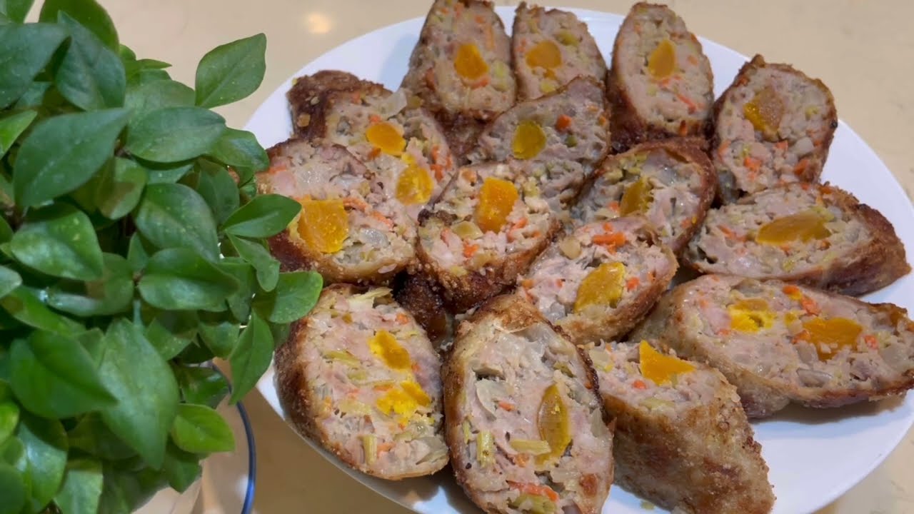 171《網紗肉捲、雞捲》傳統做法 有豬網油的香氣 Caul Fat Meat roll 「姑奶奶美食」