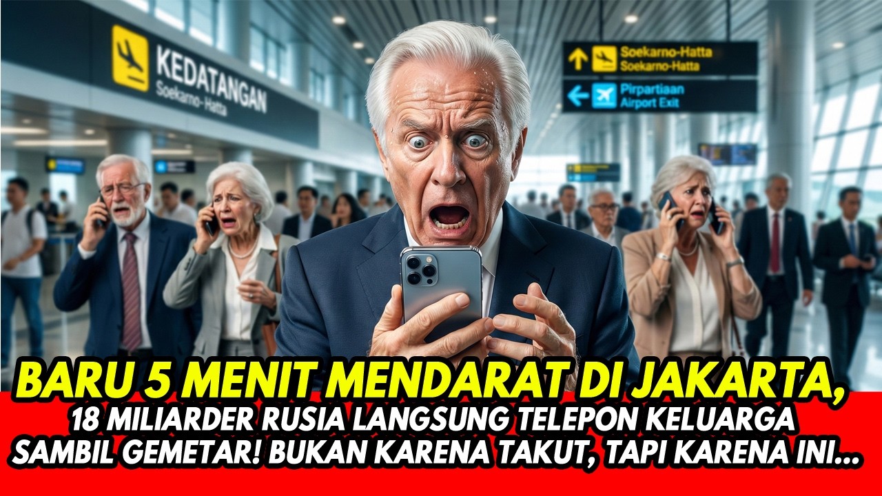BARU 5 MENIT MENDARAT DI INDONESIA! 18 MILIARDER RUSIA LANGSUNG PANIK TELEPON KELUARGA KARENA INI...
