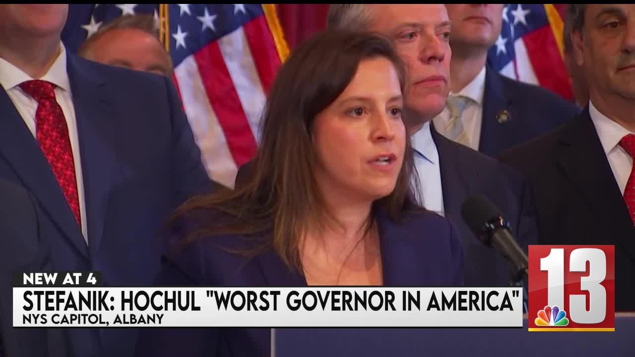 Stefanik blasts Hochul in speech at state Capitol
