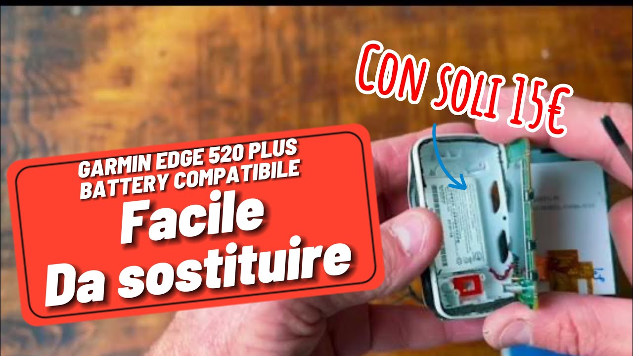 GARMIN EDGE 520 PLUS SOSTITUZIONE BATTERY COMPATIBILE FACILE #garmin #battery #ciclismo